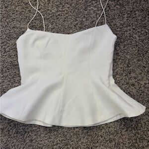 Zara White Camisole Top